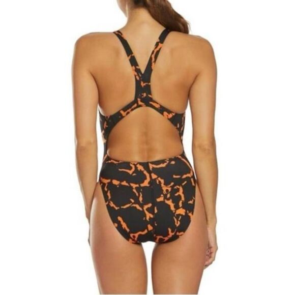 SPEEDO Swimsuit WRACK IT UP Proback Orange Training Competitive Swimming - Sz 28 - Picture 1 of 6